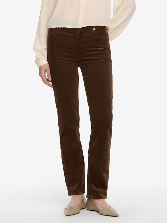 Le Sleek Straight Corduroy - Bitter Chocolate