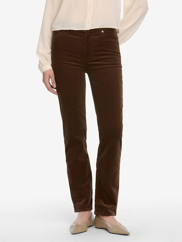 Le Sleek Straight Corduroy - Bitter Chocolate