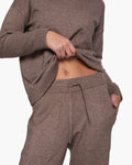 Sunday Sweater Pants - Heather Brown