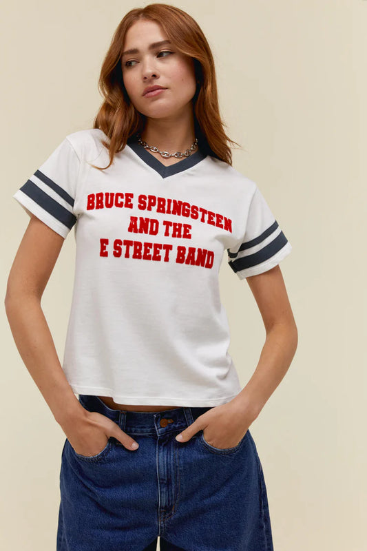Bruce Springsteen and The E Street Band Sporty Tee - Vintage White
