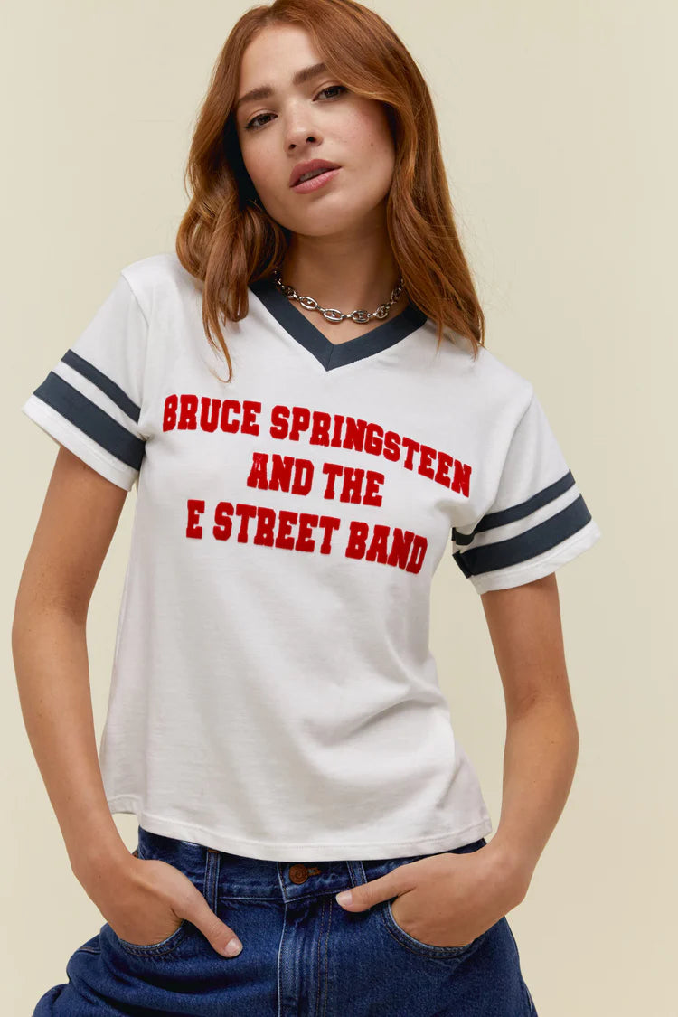 Bruce Springsteen and The E Street Band Sporty Tee - Vintage White