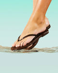 Aqua Flip Flops - Brun