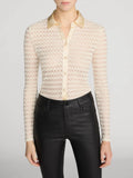 The Bubble Stitch Shirt - Cream