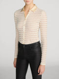 The Bubble Stitch Shirt - Cream