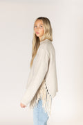 Buck Novelty Tassel Sweater - Bone