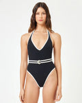 Caicos One Piece Swimsuit - Black / Cream