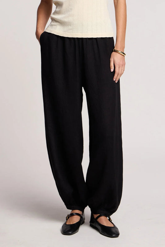Camber Linen Pant - Black