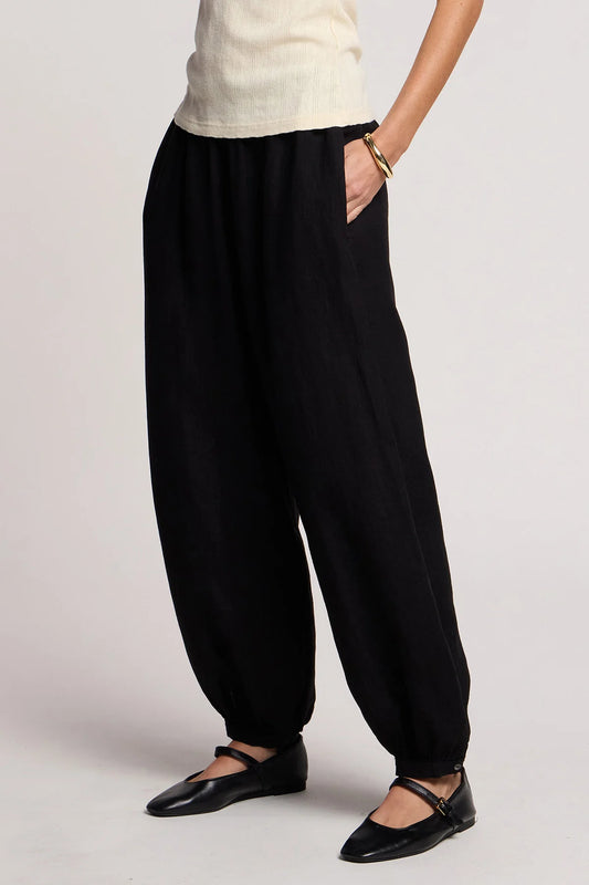 Camber Linen Pant - Black