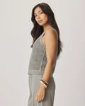 Camellia Knit Tank - Eucalyptus