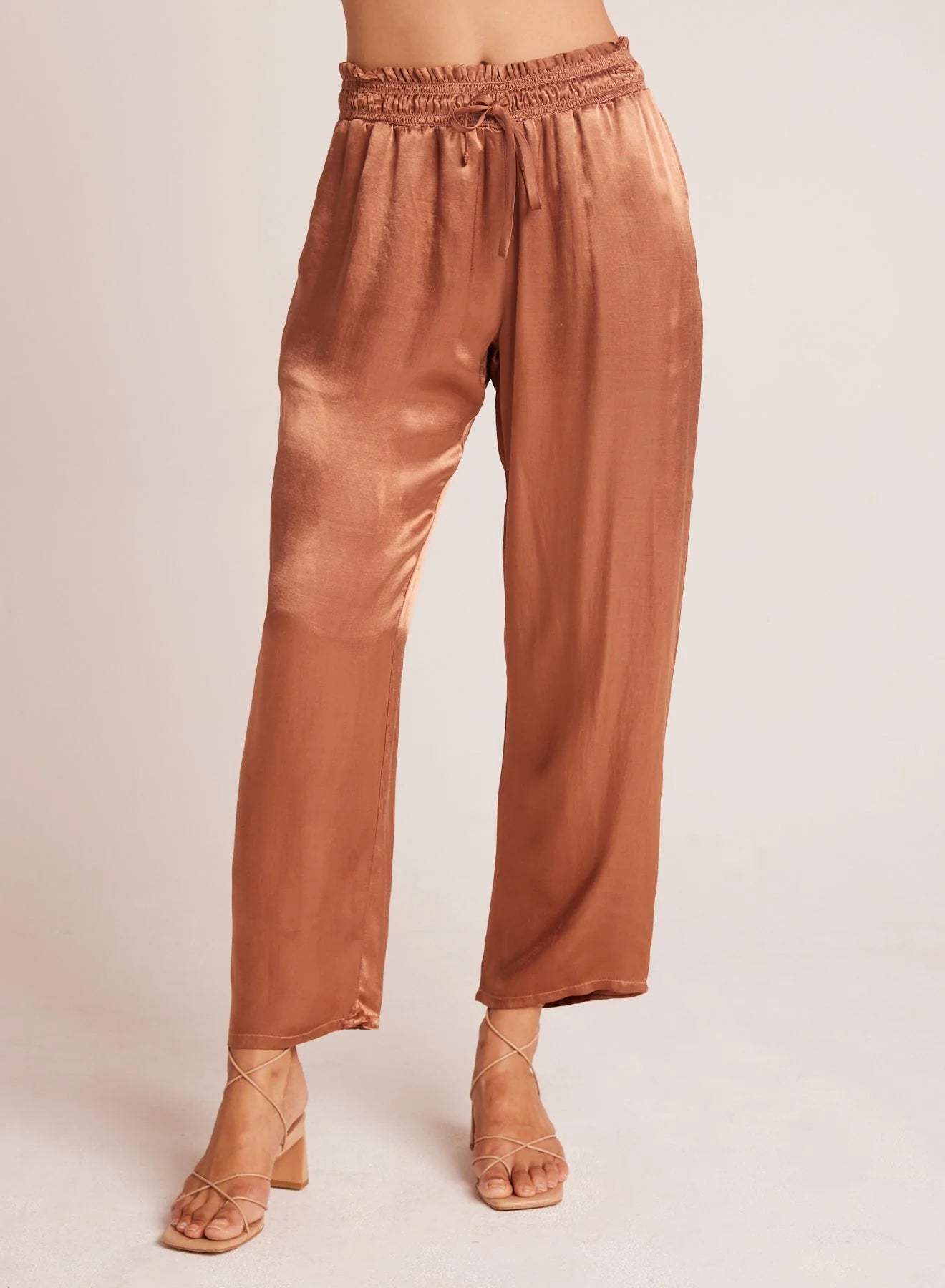 Smocked Waist Trouser - Curacao Coconut