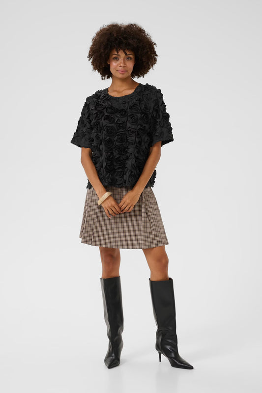 Cebrine Floral blouse - Black