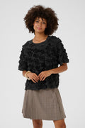 Cebrine Floral blouse - Black