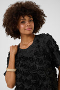 Cebrine Floral blouse - Black