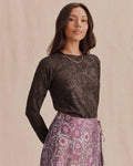 Cecelia Floral Long Sleeve Tee - Java