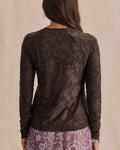 Cecelia Floral Long Sleeve Tee - Java