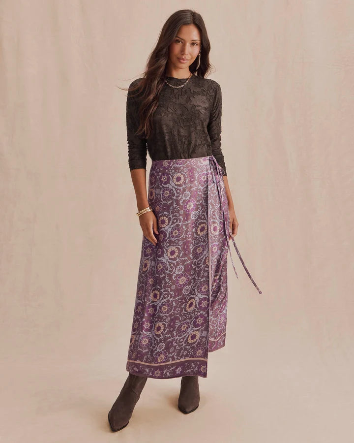 Cecelia Floral Long Sleeve Tee - Java