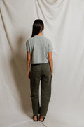 Cher Ringspun Cotton Crew Tee - Heather Grey