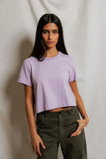 Cher Ringspun Cotton Crew Tee - Ultraviolet