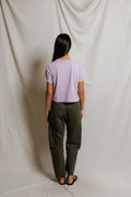 Cher Ringspun Cotton Crew Tee - Ultraviolet