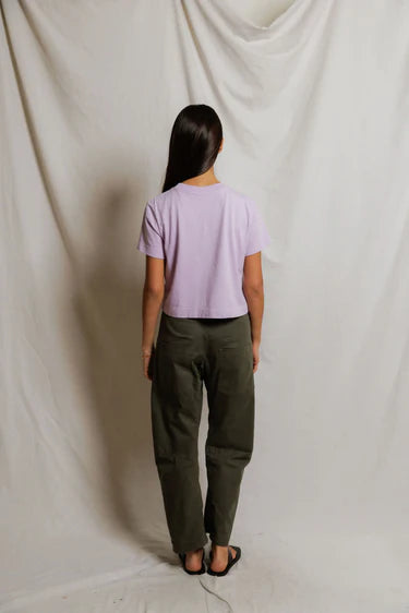 Cher Ringspun Cotton Crew Tee - Ultraviolet