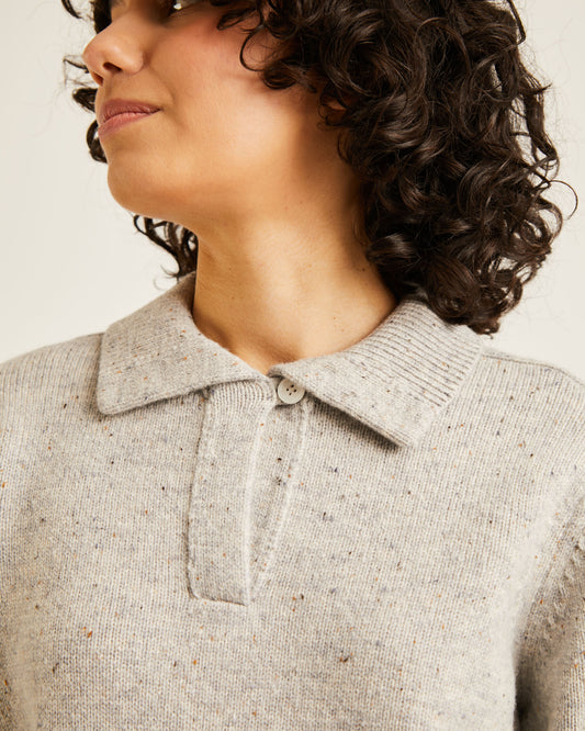 Clyde Sweater - Grey Donegal