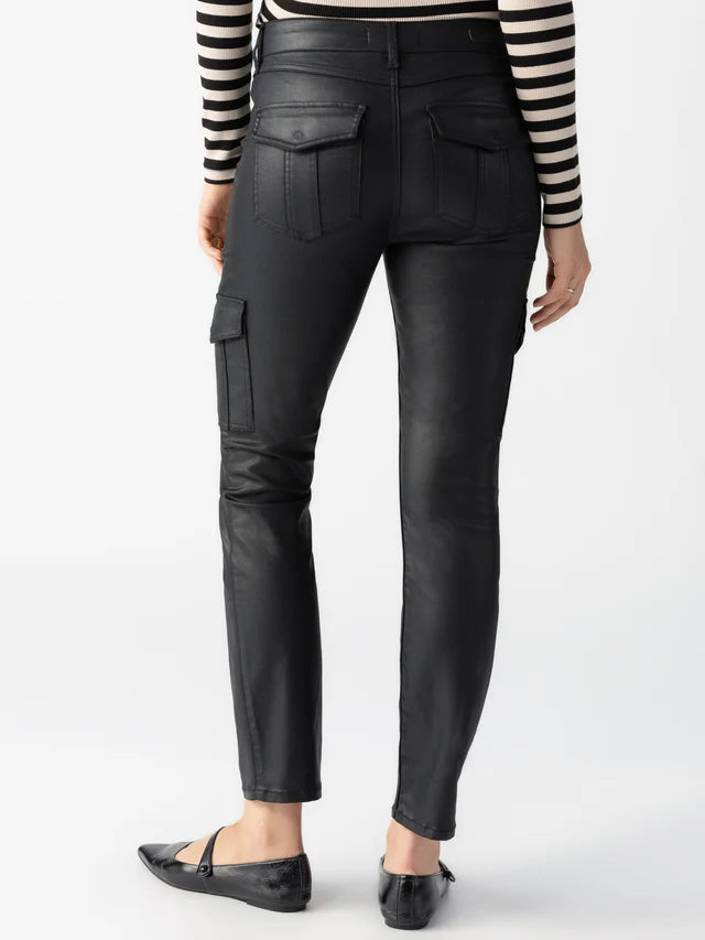 Sculpted Hayden Cargo Standard Rise Pant - Slick Black