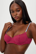 Cola Polka Dot Bikini Top - Tuscany