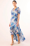 Connie Top - Blurred Bouquet Chiffon