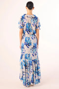 Connie Top - Blurred Bouquet Chiffon