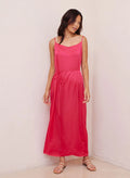 Cowl Neck Maxi Dress - Havana Pink