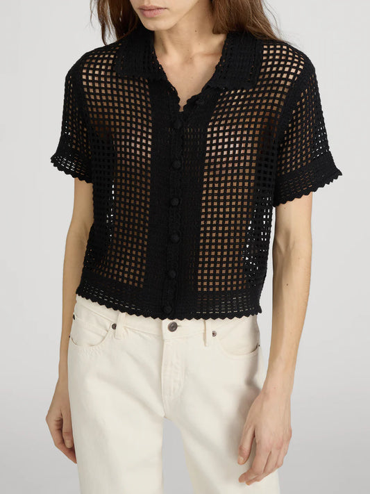 The Crochet Top - Black