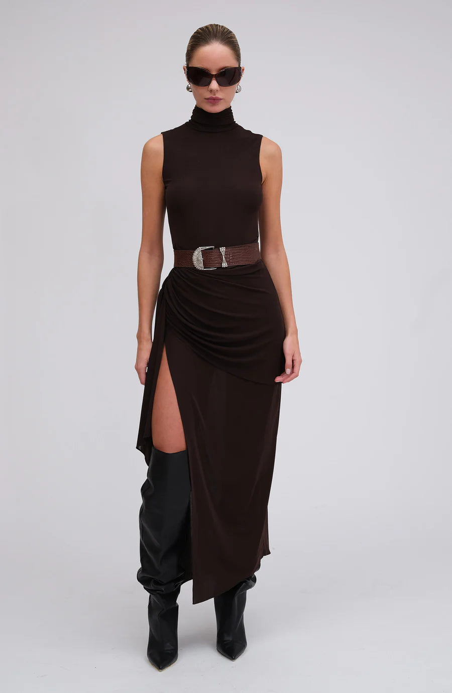 Crystal Dress - Chocolate Brown