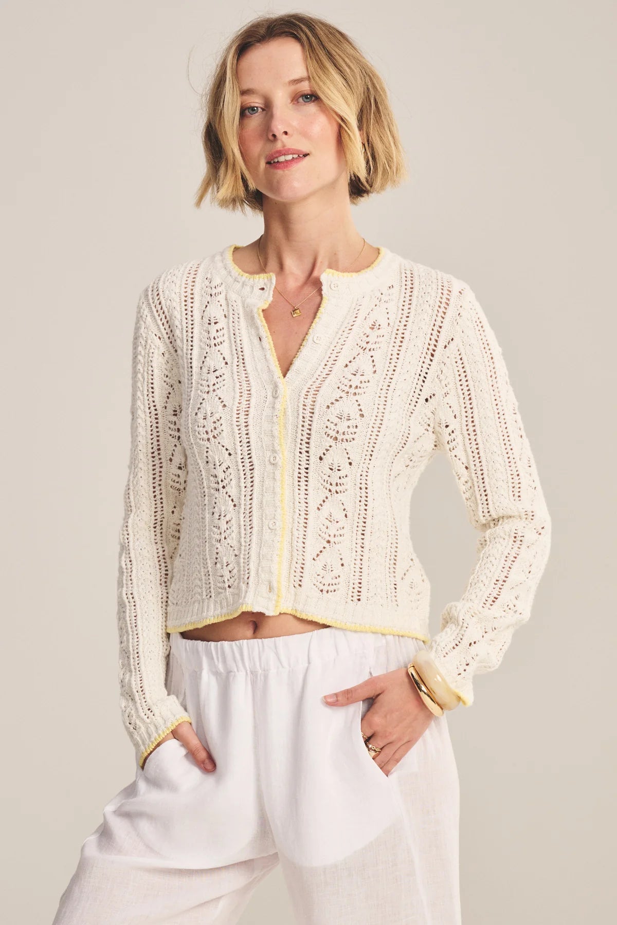 Daisy Cardigan - Ivory