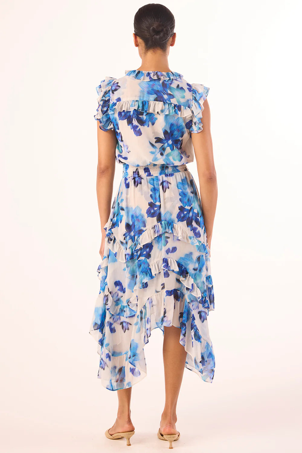 Dakota Dress - Blurred Bouquet Chiffon