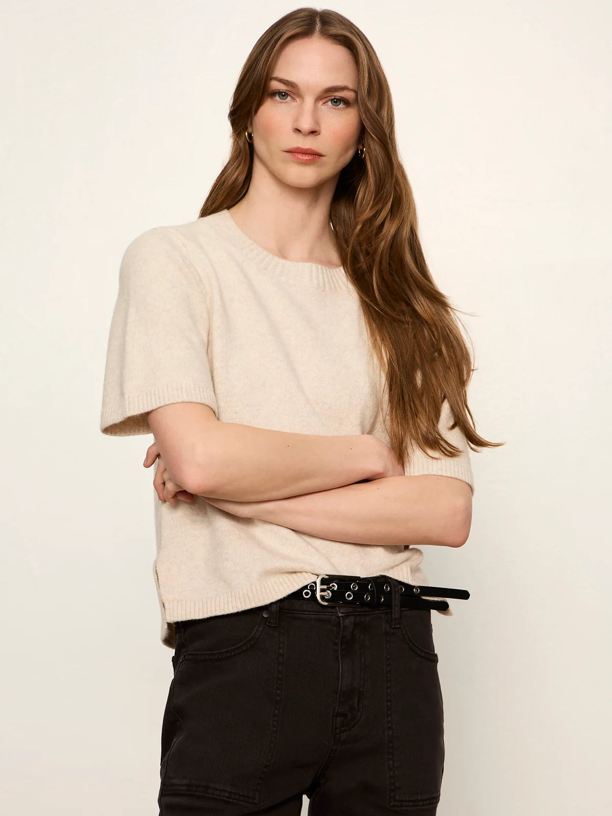 Perfect Sweater Tee - Heather Dark Bone