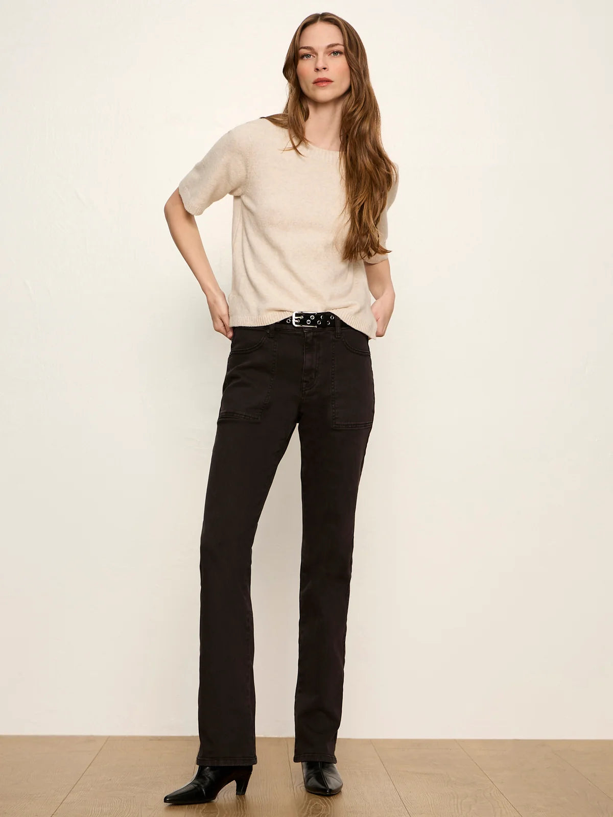 Perfect Sweater Tee - Heather Dark Bone
