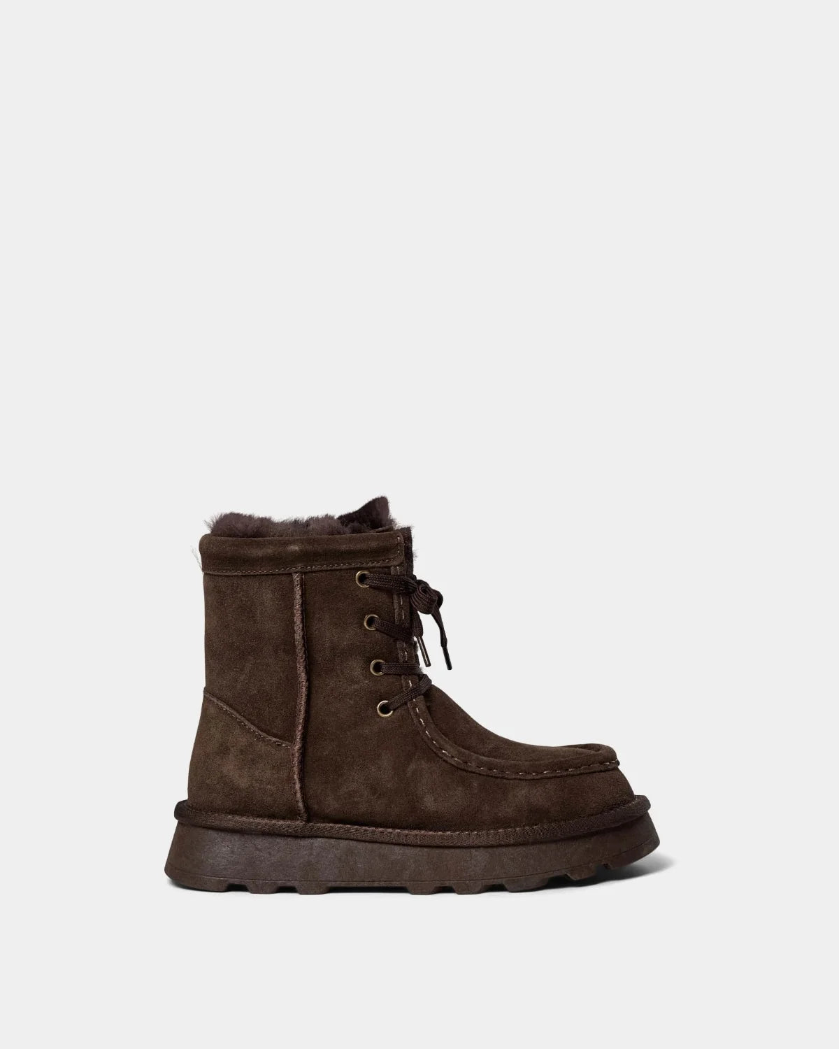Drise Teddy Boot - Dark Brown
