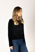 Dawn Chenille Cardi - Black