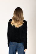 Dawn Chenille Cardi - Black
