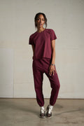 Johnny French Terry Easy Sweatpant - Dark Burgundy