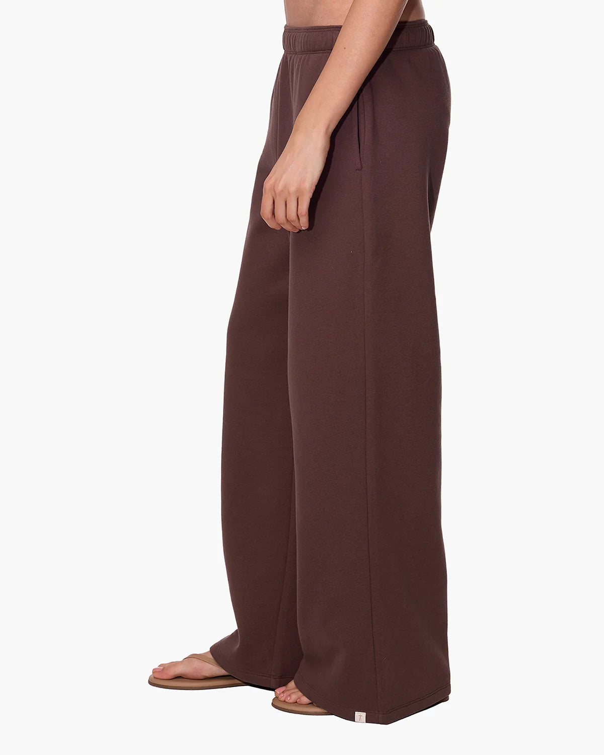 CloudSoft Wide Leg Jogger - Dark Chocolate