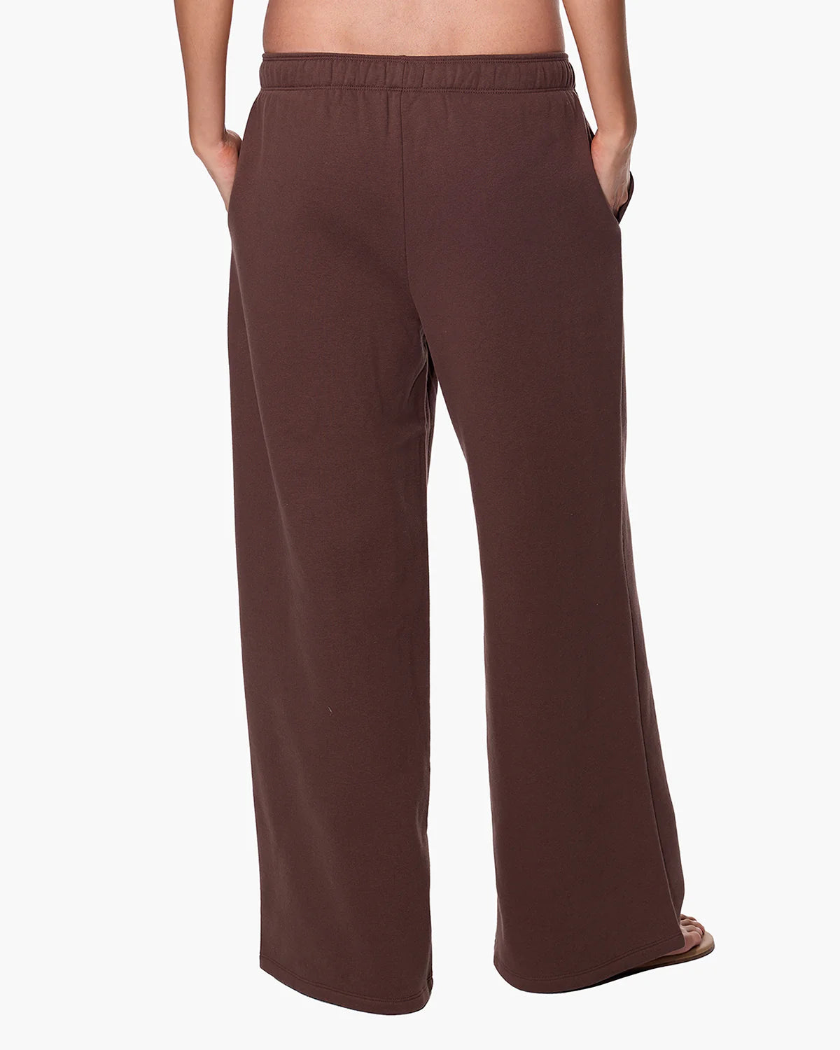 CloudSoft Wide Leg Jogger - Dark Chocolate