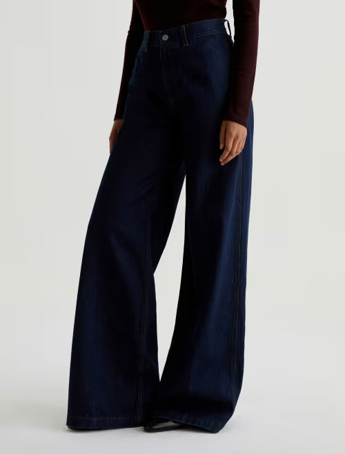 Deven Selvage Trouser High-Rise Wide Leg - Access
