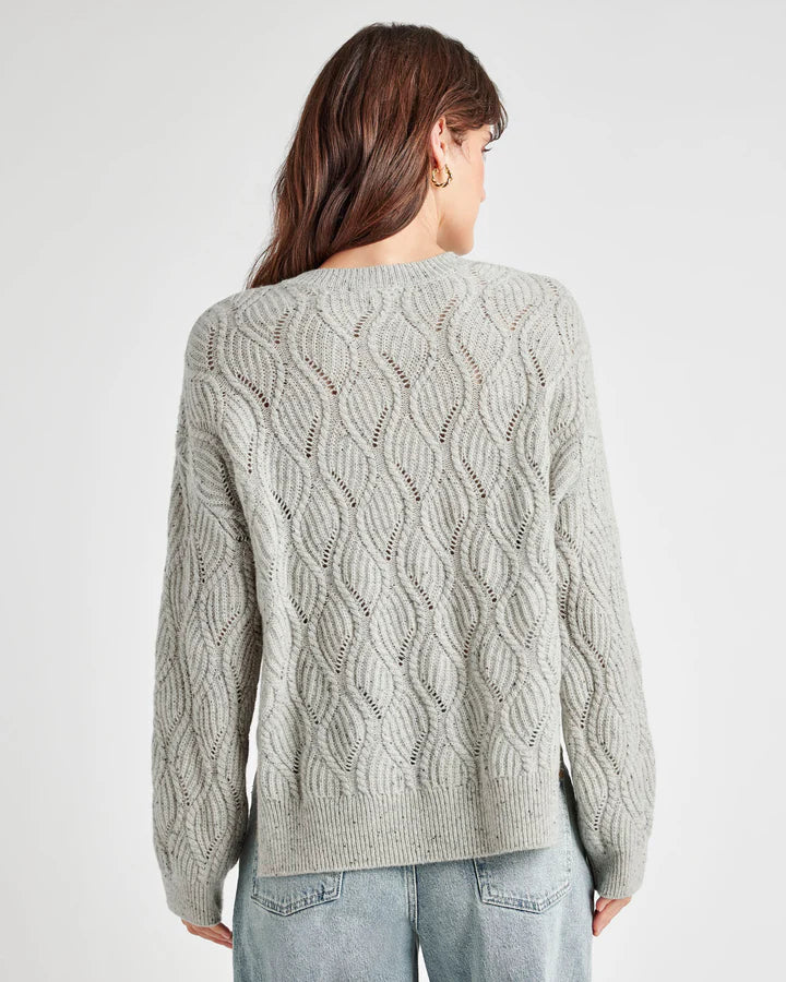 Diana Cashmere Sweater - Heather Grey Marl