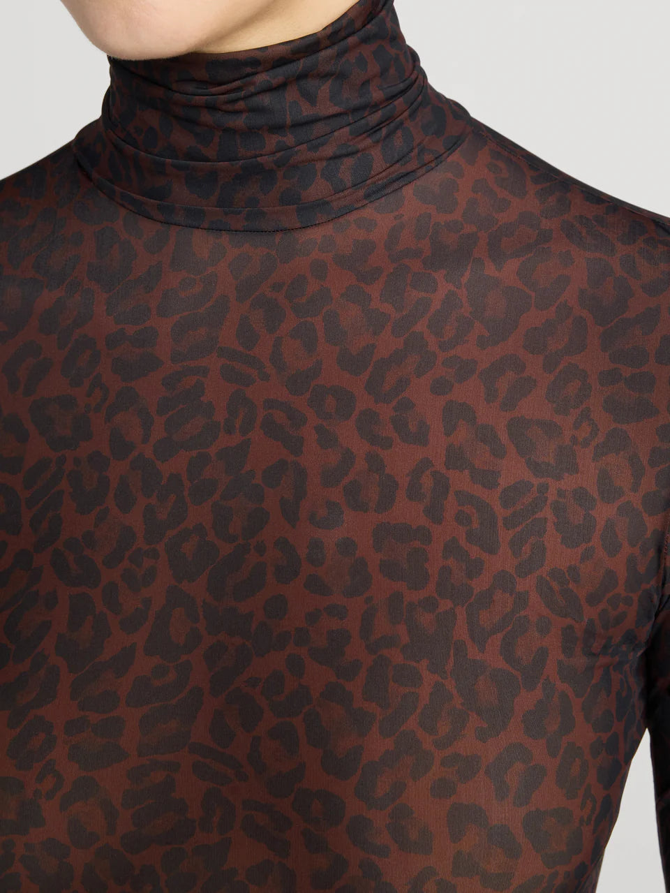 The Hosiery Top - Dark Leopard Multi