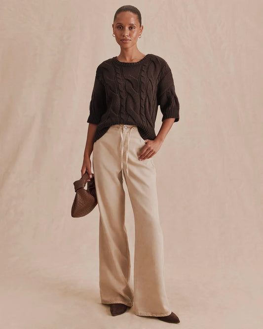 Lounge Denim Pant - Wheat