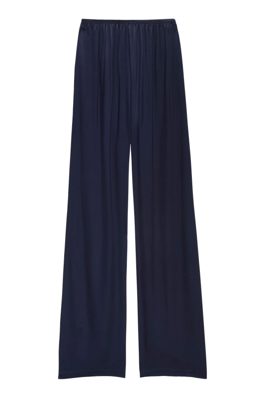 The Satiny Simple Pant - Navy