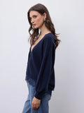 Dotty Cashmere Cardigan - Navy
