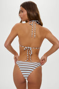 Dove Striped Bikini Bottom - Verona Stripe