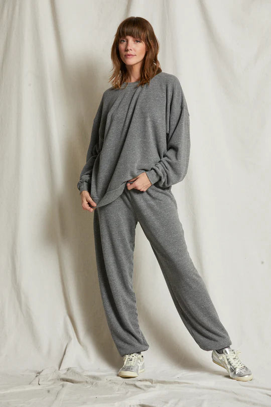 Dre Luxe Fluff Fleece Jogger - Heather Grey